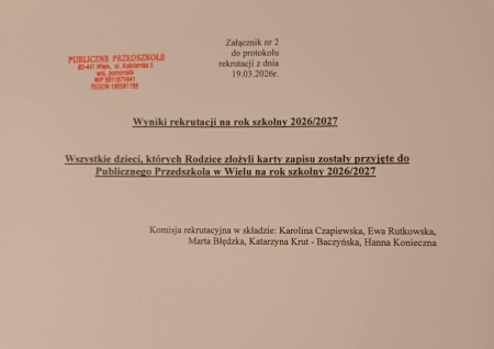 Rekrutacja 2026/2027